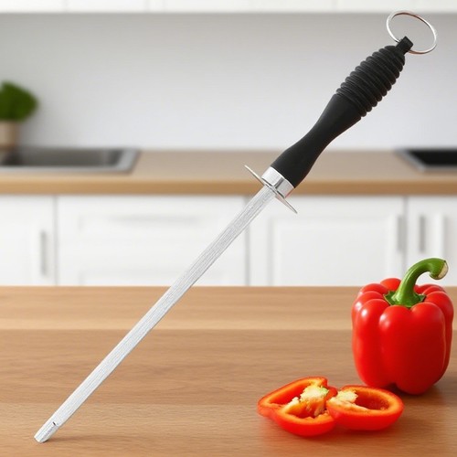 Diamond knife sharpener steel - diamond,